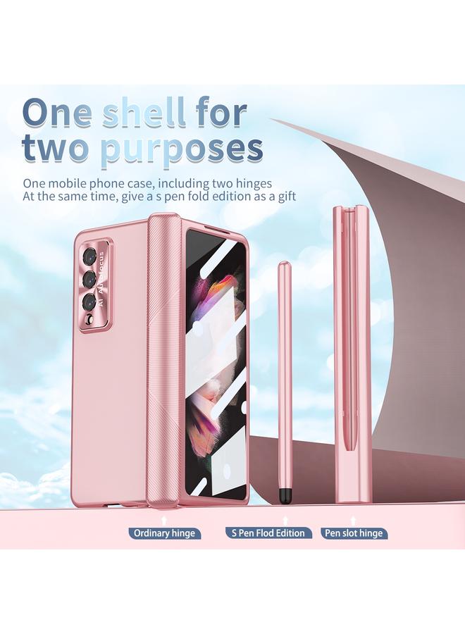 اس-توب جراب لهاتف Samsung Galaxy Z Fold3 5G، جراب هاتف قابل للطي بمفصلة مطلية بالكهرباء مع قلم S Pen، إصدار قابل للطي - Image 5