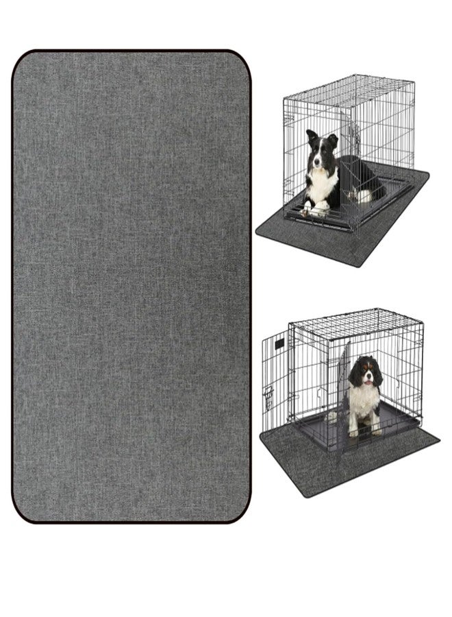 Ehzyaz Dog Crate Mat Liner, Washable Pee Pads for Dogs, Absorbs Urine, Non-Slip, Waterproof Under Dog Crate Mat Floor Protector, Protects Floors from Wear and Scratches, (29"x42") - Image 1
