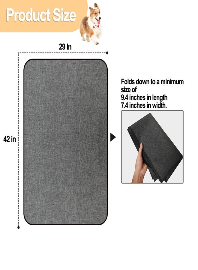 Ehzyaz Dog Crate Mat Liner, Washable Pee Pads for Dogs, Absorbs Urine, Non-Slip, Waterproof Under Dog Crate Mat Floor Protector, Protects Floors from Wear and Scratches, (29"x42") - Image 3