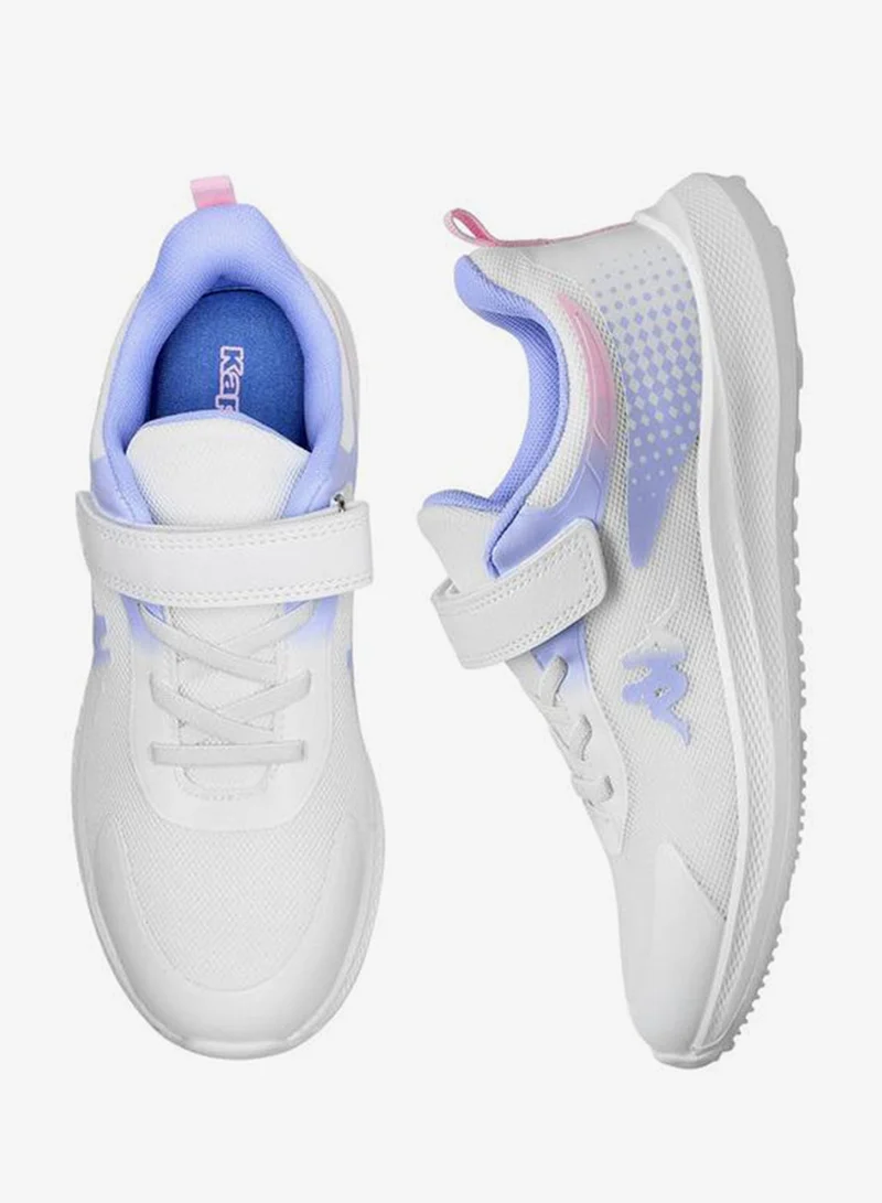 Kappa Girls Logo Print Hook and Loop Sports Shoes