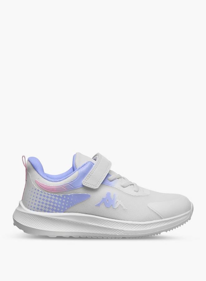 Kappa Girls Logo Print Hook And Loop School Sports Shoes - Image 3