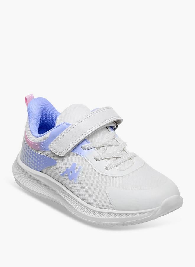 Kappa Girls Logo Print Hook And Loop School Sports Shoes - Image 2