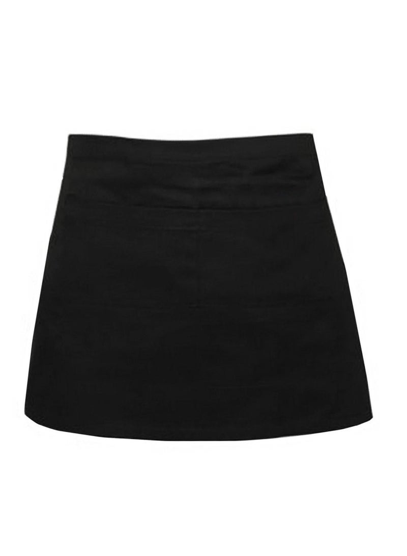 Kitchen Cotton Bow Short Half Waist Apron Bar Pub Cafe Server Waiter Waitress,2PCS  - Image 2