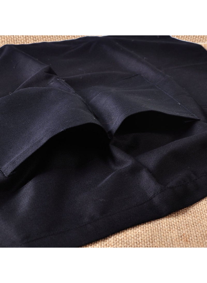 Kitchen Cotton Bow Short Half Waist Apron Bar Pub Cafe Server Waiter Waitress,2PCS  - Image 3