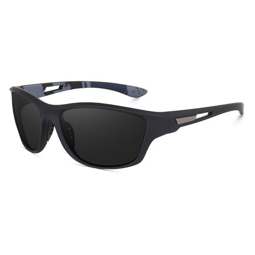 Dervin UV Protected Polarized Sports Sunglasses for Men Driving Cycling Fishing Cricket Sunglasses (Black) - Image 3