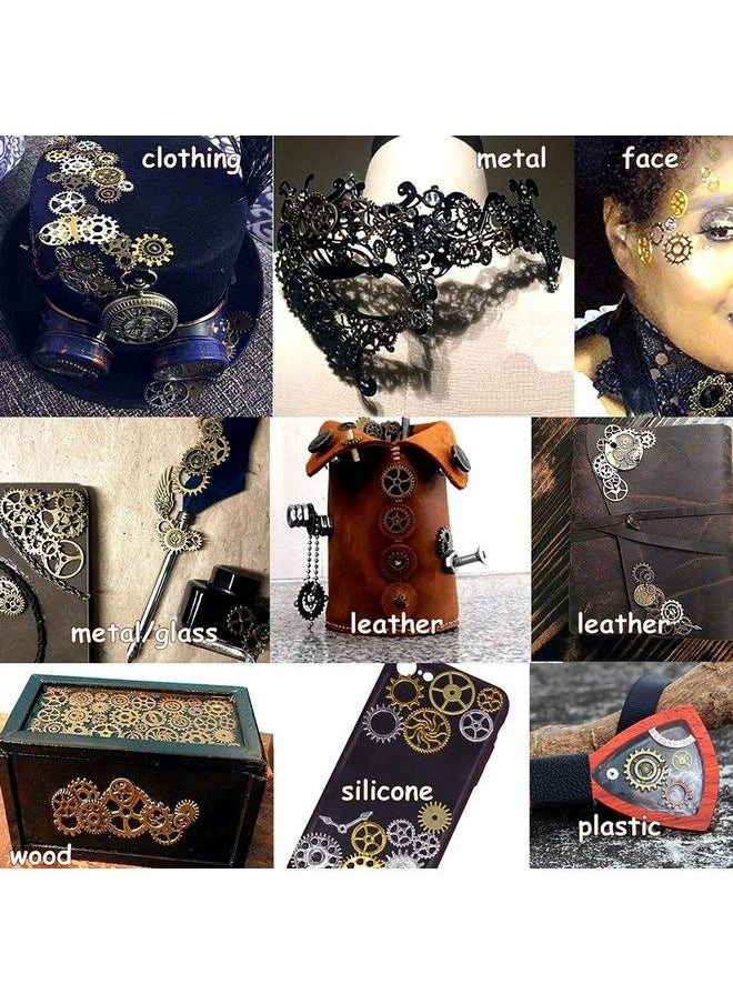 BIHRTC - 40Pcs Antique Bronze Mix Skeleton Steampunk Clock Face Watch Gear Cog Wheel Pendant Charms Jewelry Making Diy Steampunk Gear Pendant Charms - Image 1