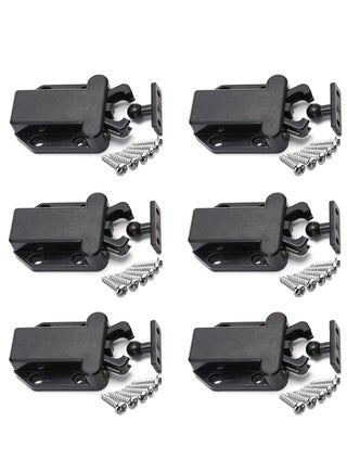 Push Lock Pack of 6 Door Latch with Touch Release Push Lock Black Push Catch Spring Latch with Screws for Kitchen Cabinet Doors Cabinets Home Furniture Hold Lock - pzsku/Z2F8D8765BCFC741C5402Z/45/_/1734083229/8f1b0446-72a8-4039-a96e-b92dfdca4477