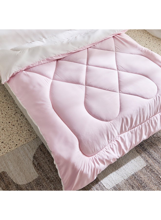 Home Box Derby 2-Piece Reversible Microfiber Twin Comforter Set - 160x220 cm  - Image 5