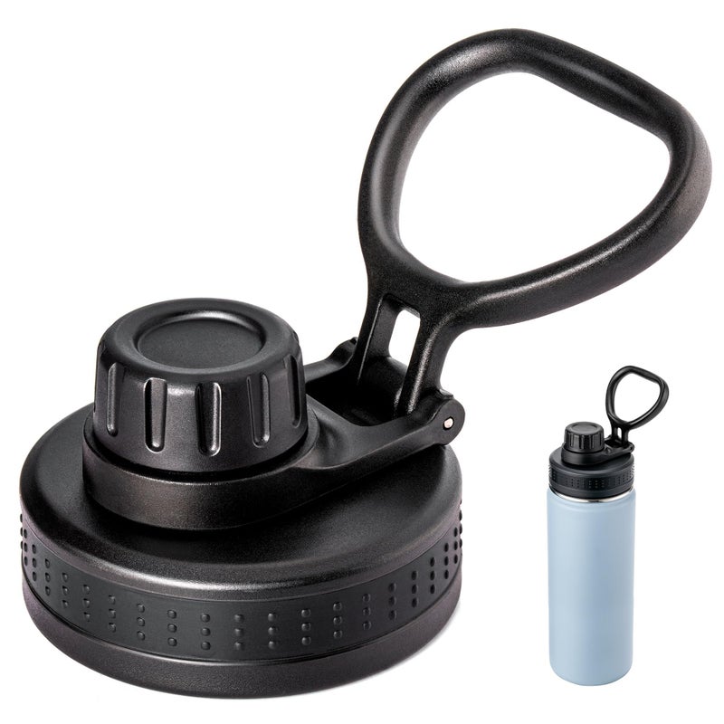 Prurex Spout Replacement Lid for Hydrapeak Wide Mouth14 26 32 40 50 Oz Bottles, Chug Lid with Ergonomic Handle, BPA - Free - Image 1