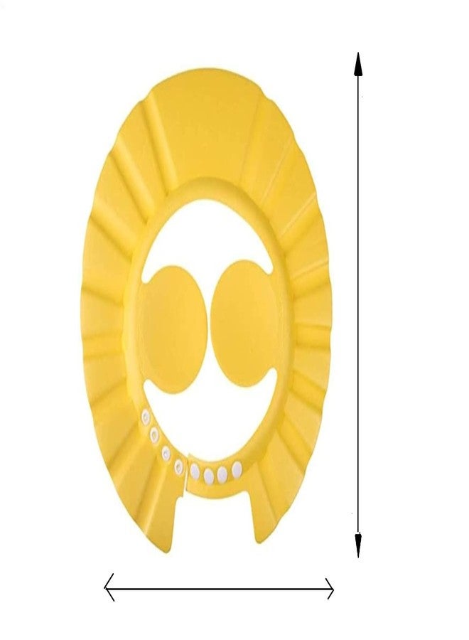 PAPERI Shower Cap For Kids - Babies Bathing Eye & Ear Protector Headcap, Adjustable Waterproof Caps for Headbath, Toddlers Head Hair Wash Protection Gadgets, Baby Bath Cover Accessories, Yellow - Image 5