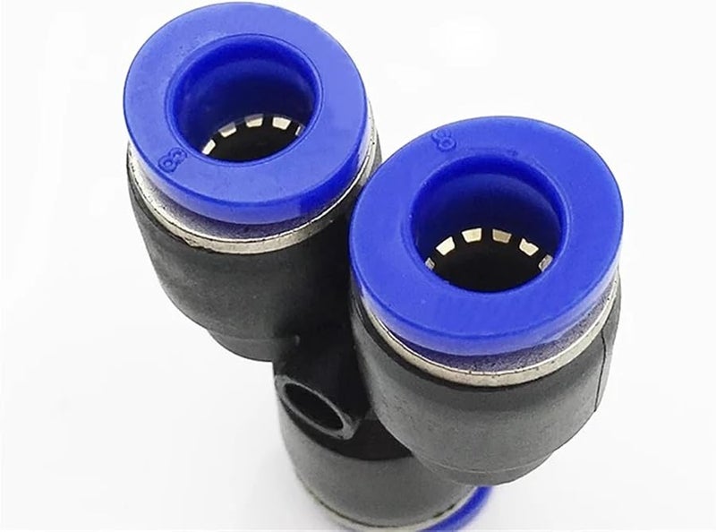 PY 8 ألوان 100 قطعة وصلات هواء سريعة التوصيل من البلاستيك لموصلات الأنابيب الدافعة الهوائية - Image 5