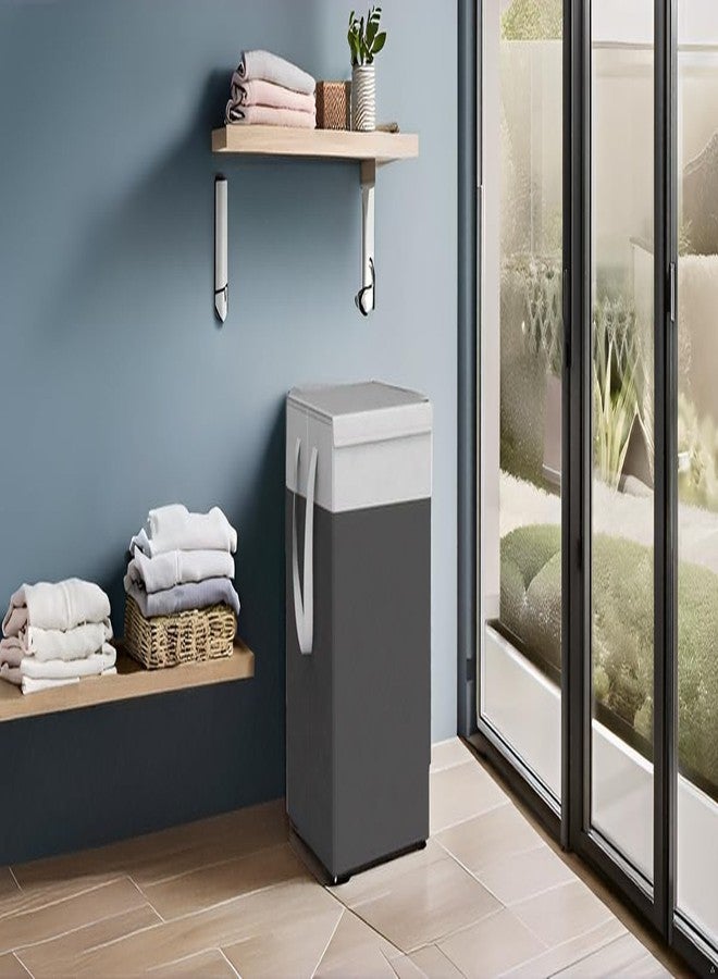 MBW Laundry Basket for Cloths & toys Non-Woven Laundry Bin Laundry Bags for Clothes Freestanding Clothes Storage Organizer for Bedroom Basket for Clothes Cloth Bin Bag (75 Litres, 2) - Image 3