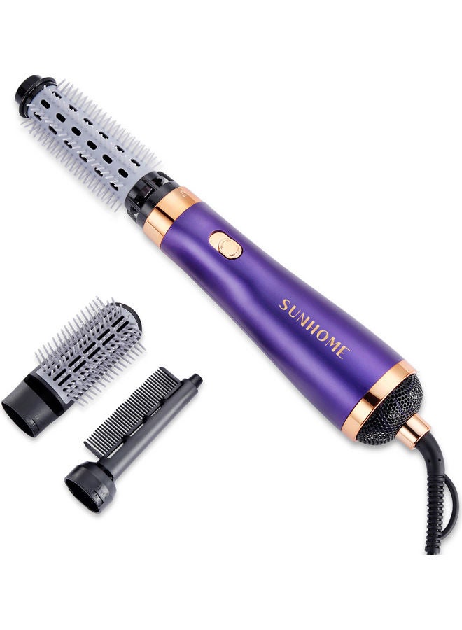 Sunhome 3-In-1 Hair Dryer Brush Blue/Gold - Image 5