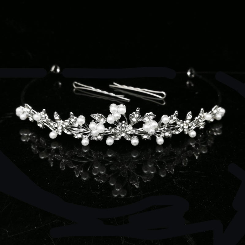 CROWNFAN Rhinestone Crystal Tiaras and Crowns Headband For Women Birthday Pageant Wedding Prom Princess Crown (A-006) - Image 2