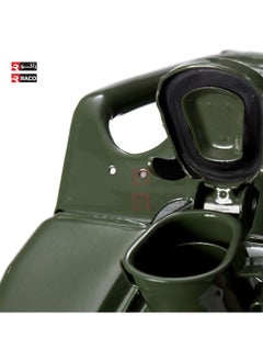 RACO Gasoline Metal Jerry Can for Petrol Diesel Water with Flexible Metal Spout Green, Made in Taiwan, 20 L  - Image 2