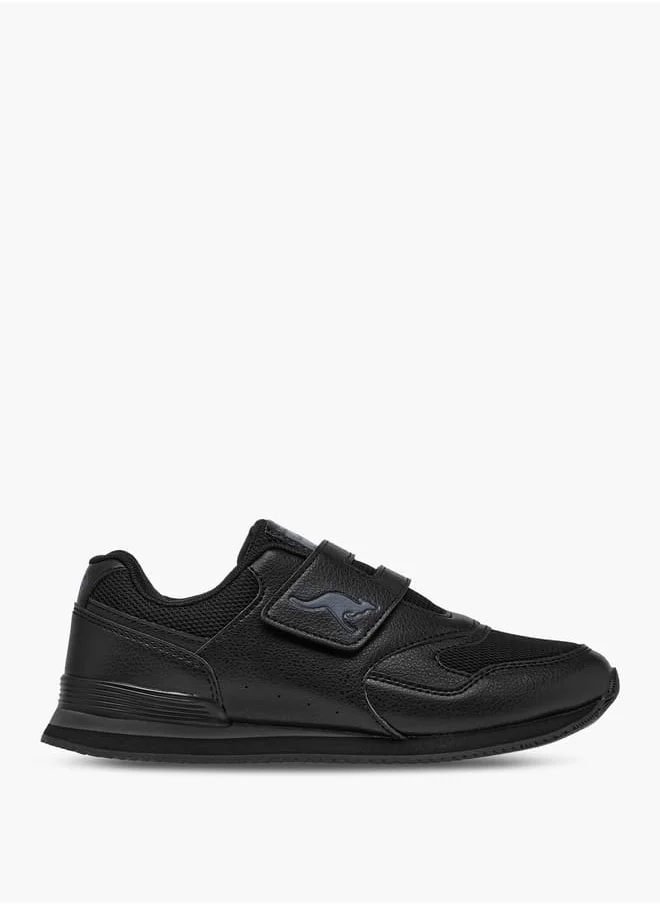 كانغاروس Boys' Logo Print Sports Shoes with Hook and Loop Closure