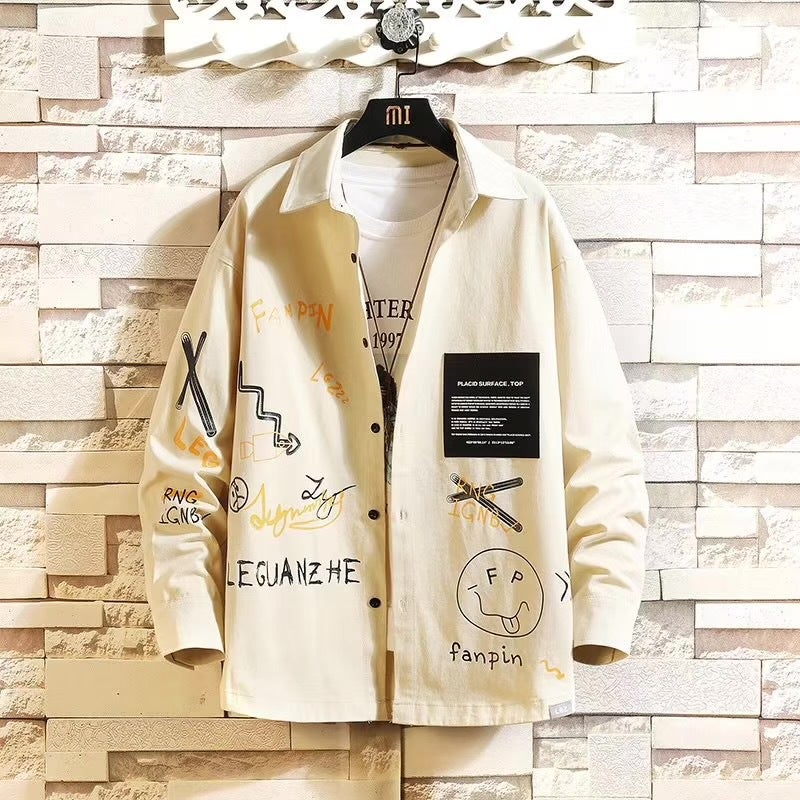 Clearance to pick up leaks ~ special counter to withdraw tail list big foreign trade mens tooling summer wear-resistant long sleeve casual shirt men Black - Image 2