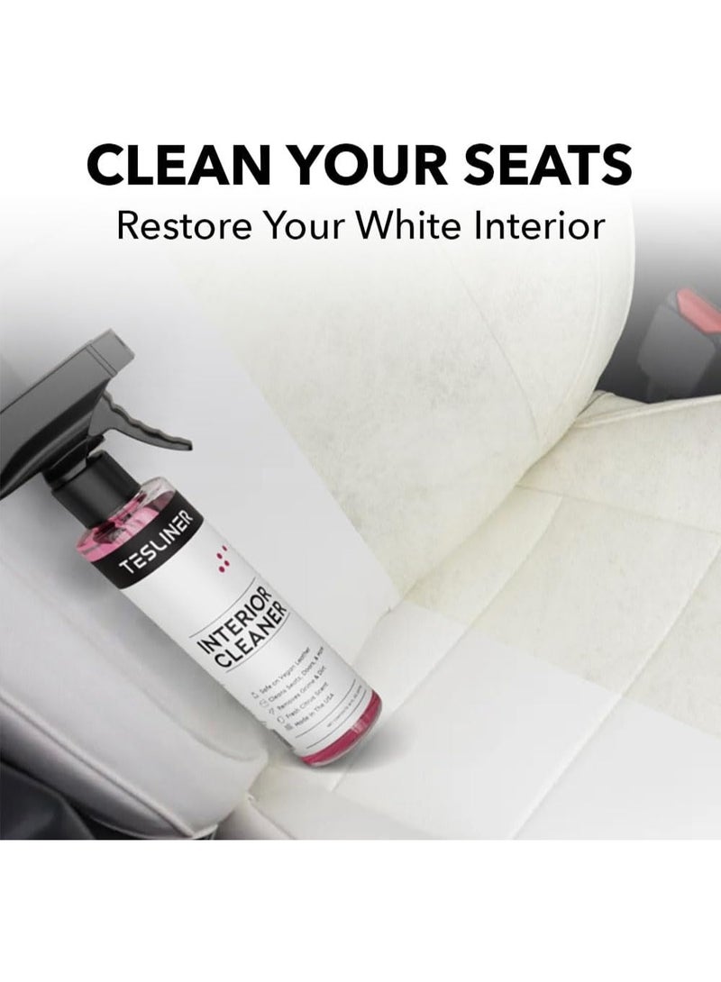TesLiner Tesla Seat Cleaner & Stain Remover - Interior Cleaner, Safe on Black & White Vegan Leather, Interior Cleaning Products for Seats, Dash, Console | Tesla Model 3 Y S X Car Accessories for 2025 & 2026 - Image 2