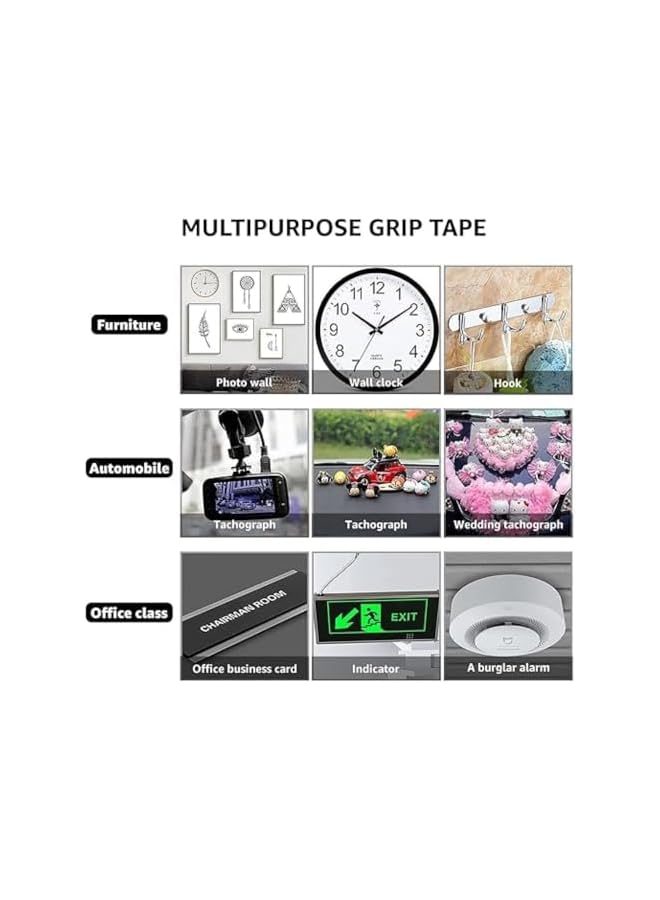 PROMASS Double side heavy duty clear tape mounting tape sticky adhesive reusable strong wall tape picture hanging tape - Image 5