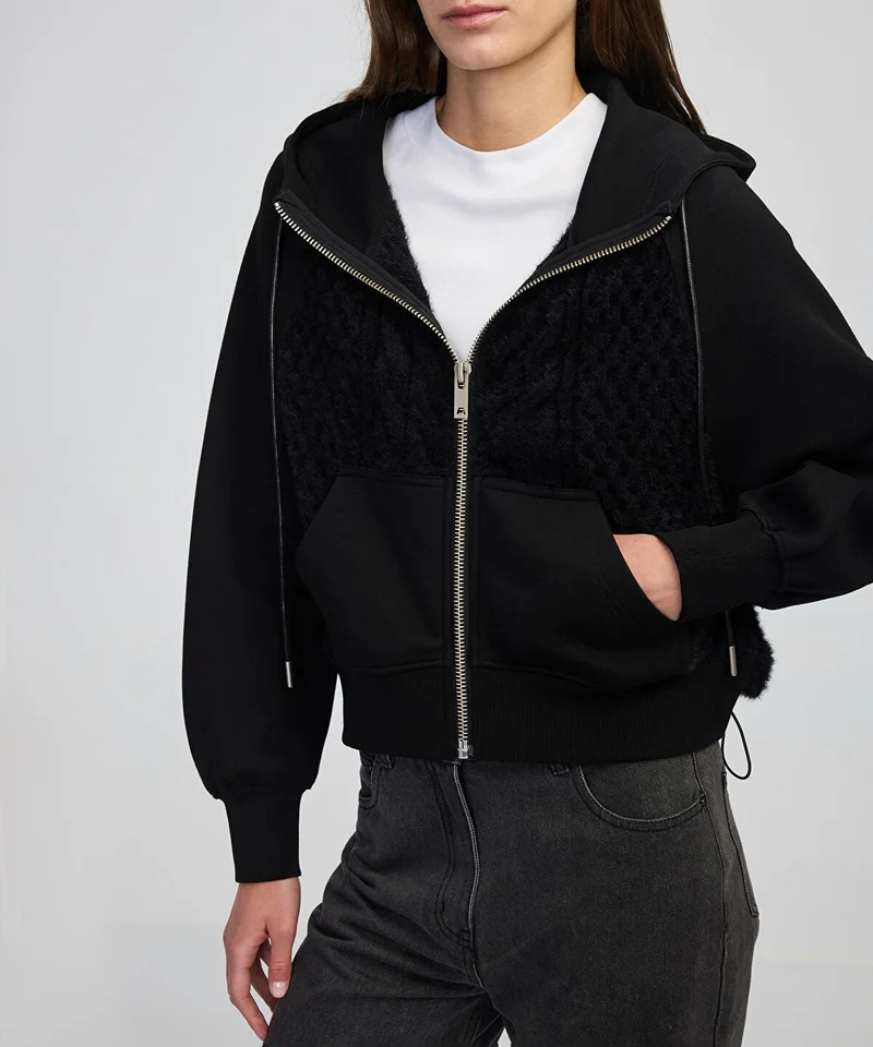 ابيكول Adjustable Waist Mixed Sweatshirt