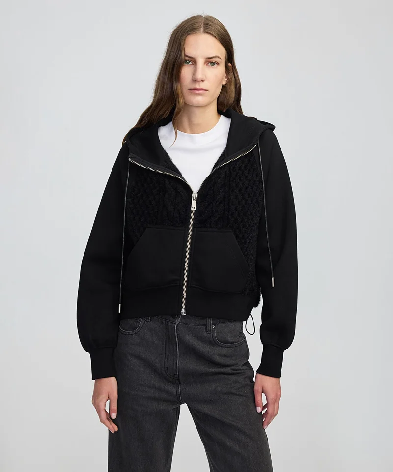 ابيكول Adjustable Waist Mixed Sweatshirt