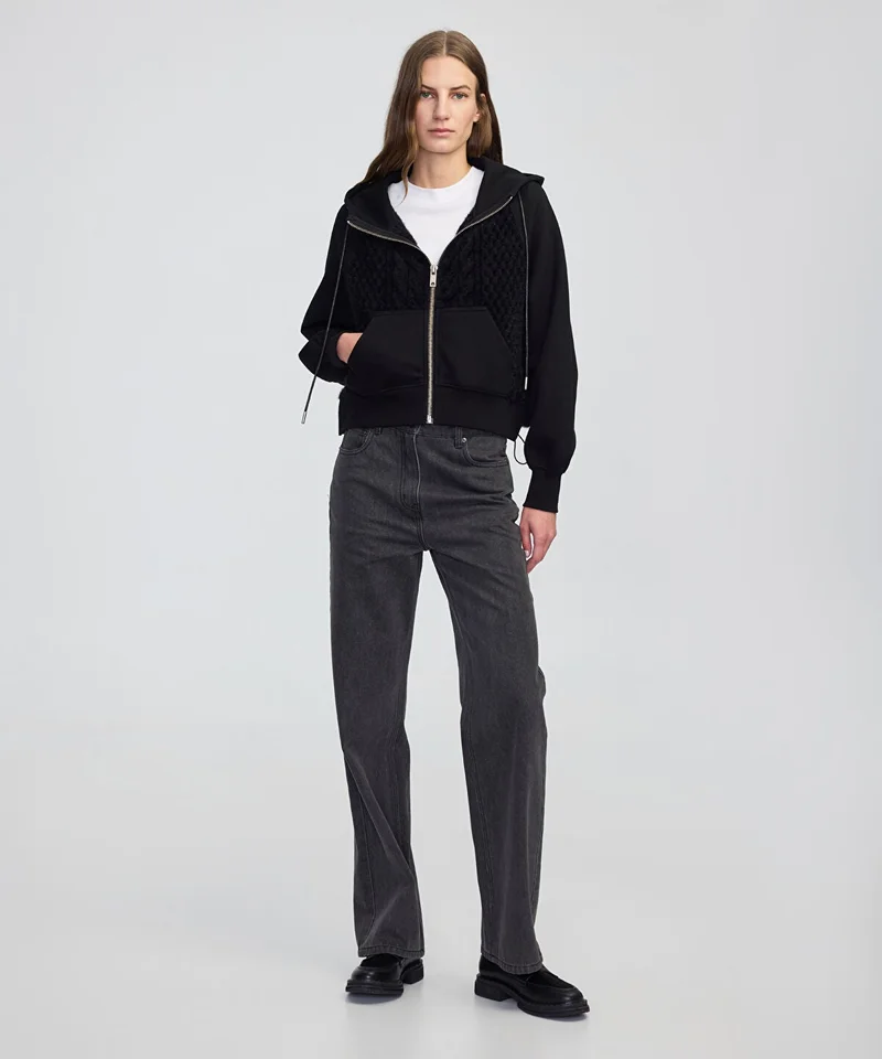 Ipekyol  Adjustable Waist Mixed Sweatshirt for Women | Best Price UAE