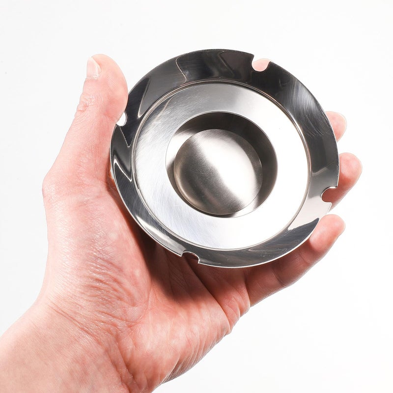 Nordic Minimalist Stainless Steel Ashtray Easy to Clean Desktop Ash Holder for Home Office - Image 5