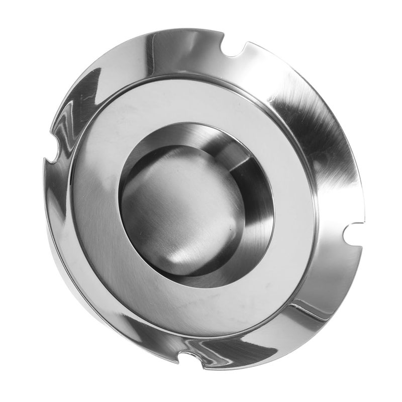 Nordic Minimalist Stainless Steel Ashtray Easy to Clean Desktop Ash Holder for Home Office - Image 2
