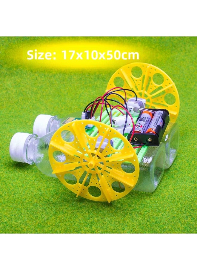 Generic - Yacht Boat Diy Technology Small Production Small Invention Extracurricular Natural Science Experiment Small Production-Color:Ming Ship + Bottle + Battery (Android Phone Remote Control) - Image 1