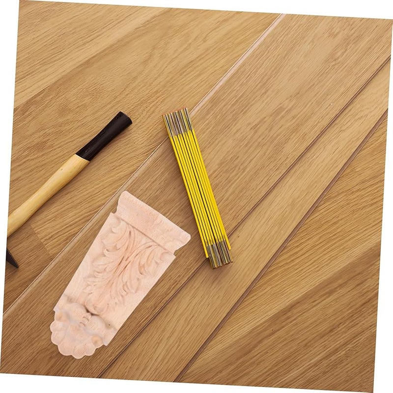 تطبيق زاوية منحوتة من الخشب الصلب غير المطلي، دعامات خزائن أثاث على الطراز الأوروبي - Image 4