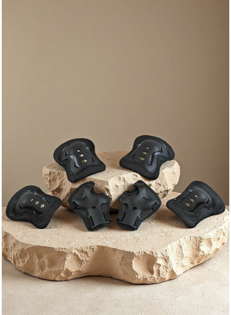 إيزي فيتشور وسادات حماية رياضية 6 في 1 من إيزي فيوتشر للأطفال: وسادات للركبة، وواقيات للمرفقين، وأساور للمعصم للأولاد والبنات - Image 4