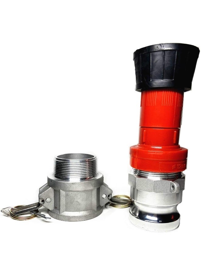 SAFBY Fire Hose Nozzle 2 Inch Npsh/Npt Thermoplastic Fire Equipment Spray Jet Fog With 2 Inch Aluminum Female And Male Fitting  - Image 5