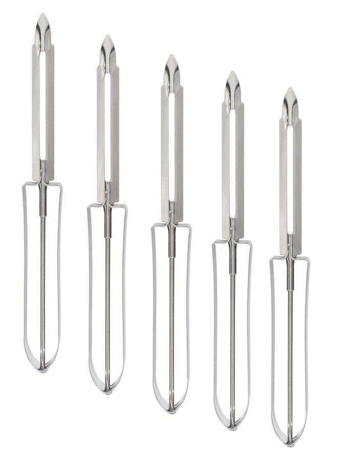 Coufce 5 Pcs Stainless Steel Kitchen Vegetable Peeler Rotary Peelers for Carrots, Potatoes, and Fruits Ergonomic Handle Dishwasher Safe - Image 1