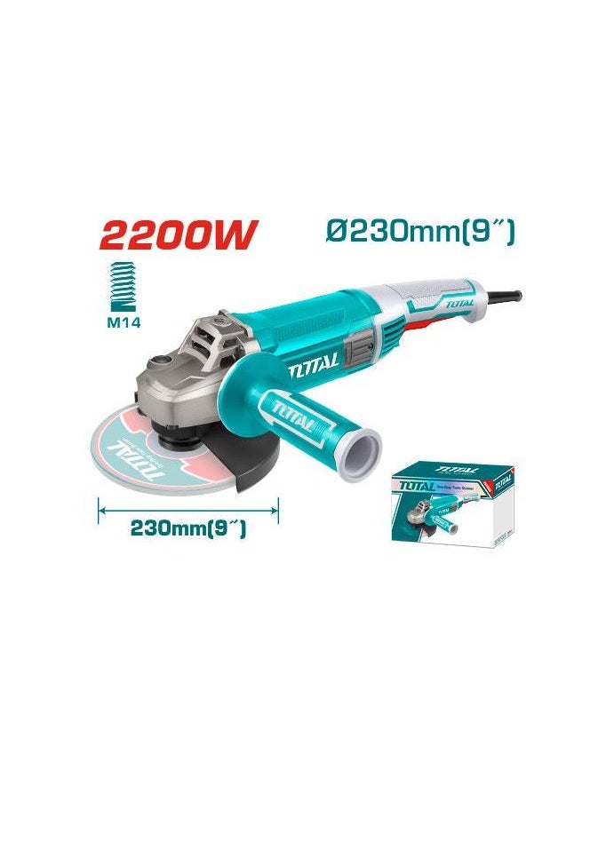 TOTAL 9-inch 2200-watt angle grinder - TG12223026 - Total 