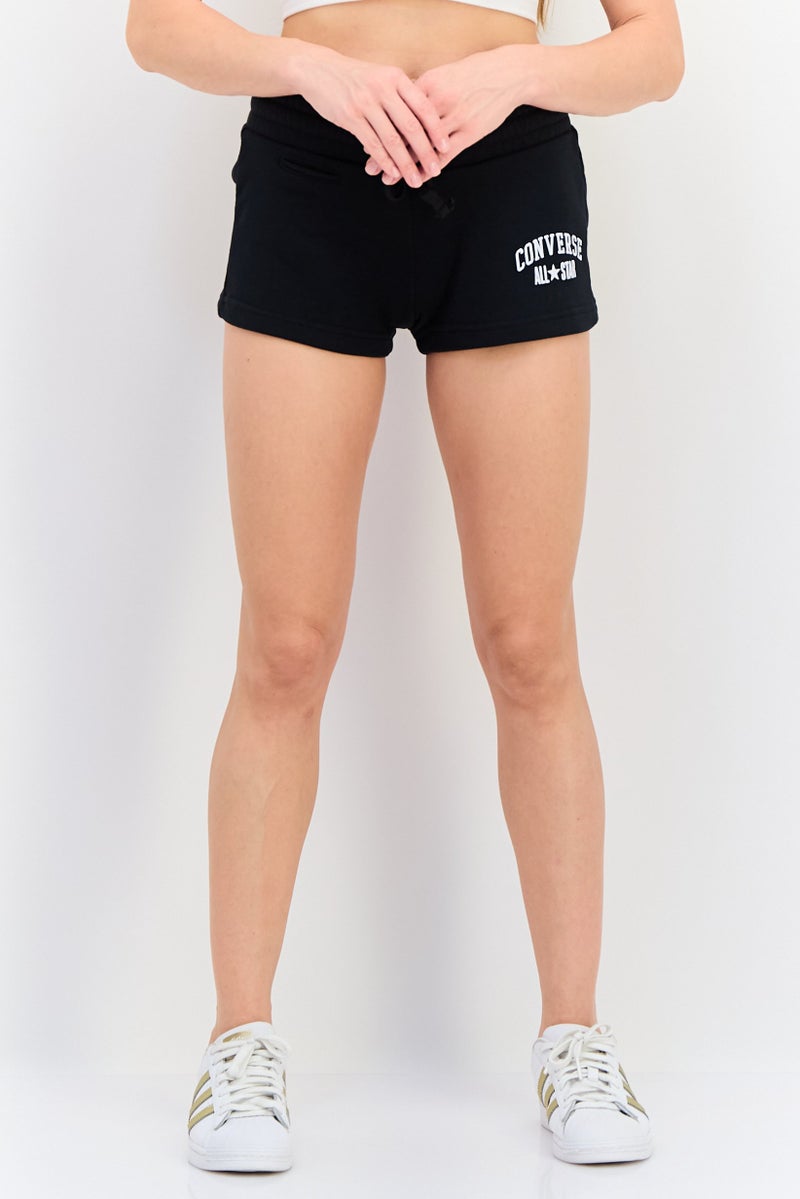 CONVERSE Women Brand Logo Outdoor Shorts, Black - Image 1