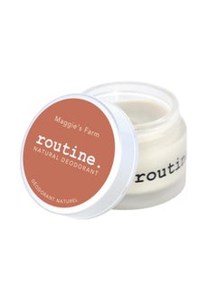 routine Routine Natural Deodorant Maggie's Farm Deo Jar | 2 Fluid Oz. Natural Deodorant | Aluminum Free Natural Deodorant For Women & Men (Cream Jar Formula) 