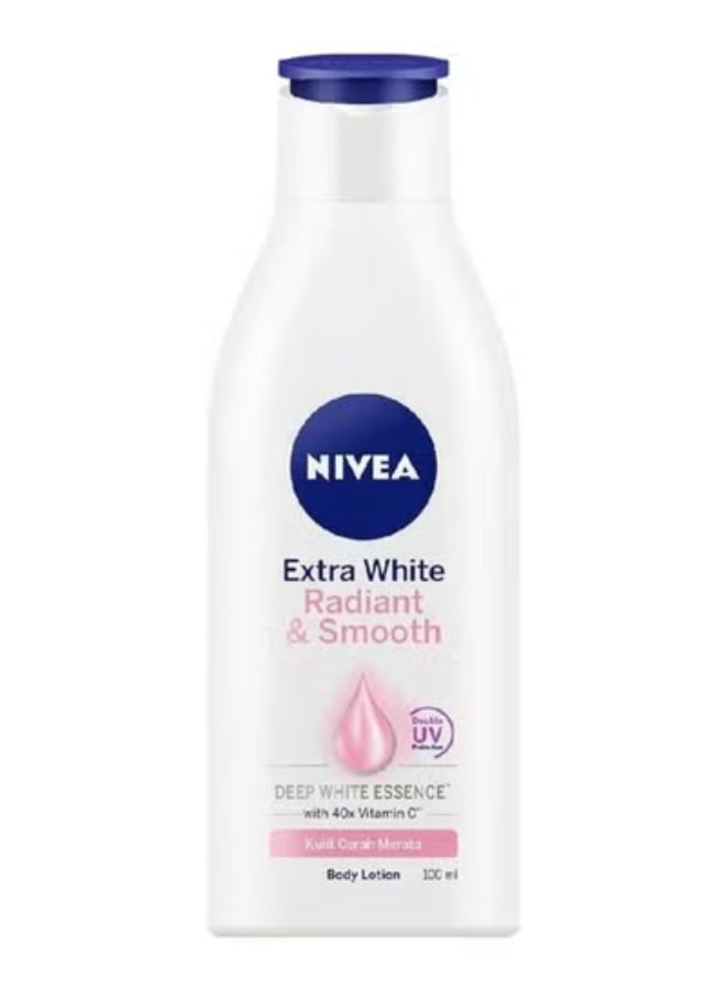 Nivea Extra White Radiant & Smooth Lotion Double UV Protection With 40X Vit C 100ml