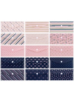 Y&D Envelopes, Budget Plastic Envelopes 32 PCS Cash Envelope System, 15 Pack Waterproof Reusable Expense Tracking Sheets 24 Bill Planner Stickers (Heart)  - Image 2