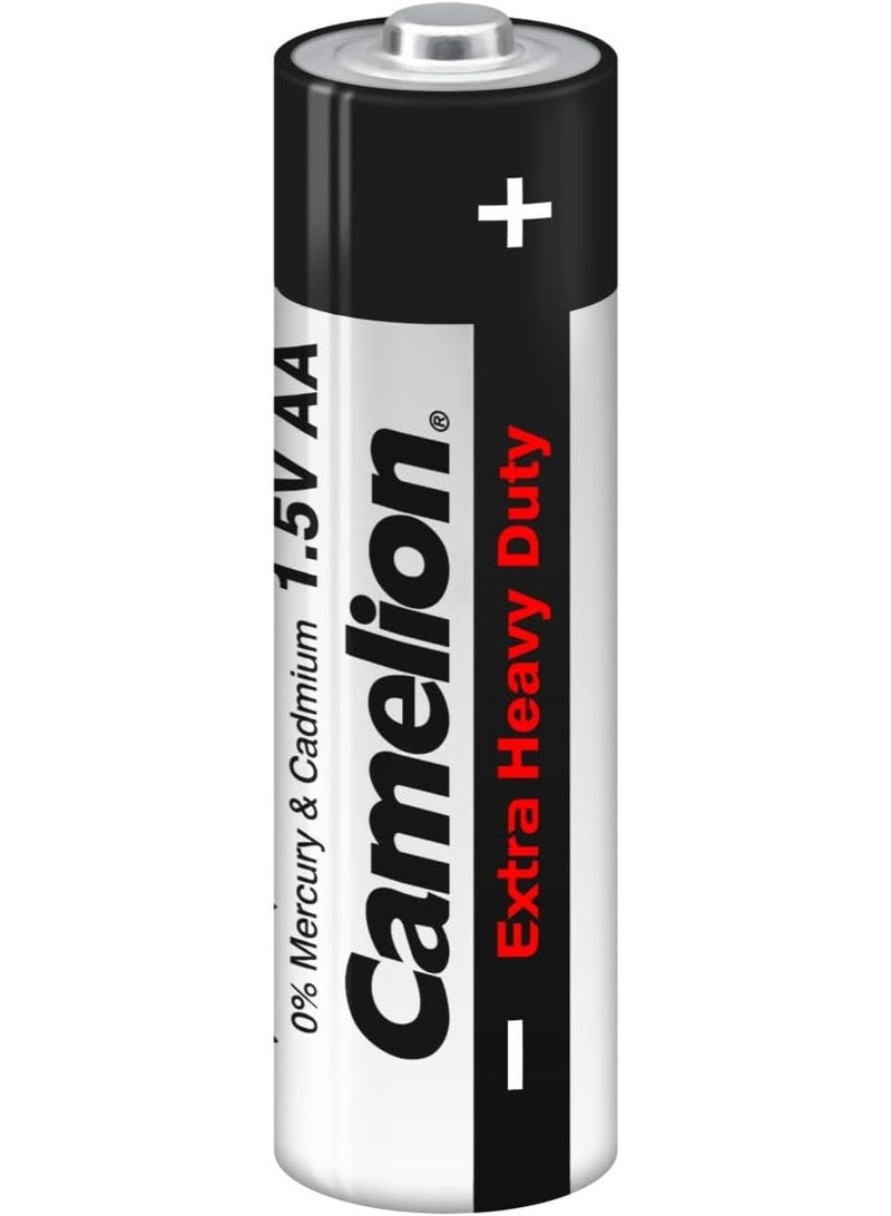كاميليون Camelion Extra Heavy Duty R6 AA Zinc-Carbon Batteries (Pack of 12) - Black - Image 2