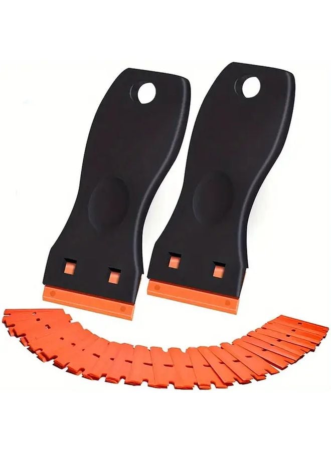 Green Paint Scraper Tool Set With 16 Blades Removes Stickers And Vinyl Adhesives - Image 2