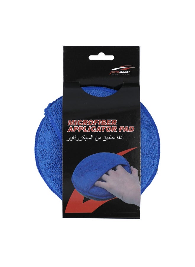 AUTOSMART Microfiber Applicator Pad Blue 14.5 x 2.8cm FLD-SA002 - Image 2
