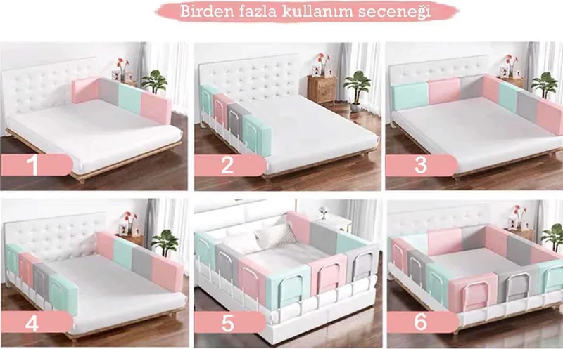 ريفو بيبي 100 cm Bed Barrier Baby and Child Railing Safety Barrier
