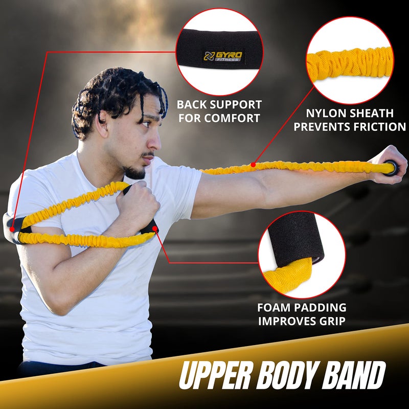 Gyro Fitness GYRO FITNESS | Shadow Boxer Pro | Boxing Resistance Bands Set for Shadow Boxing, Comes with Ankle Cuffs | Ideal Addition to Your Home Boxing Equipment  - Image 2
