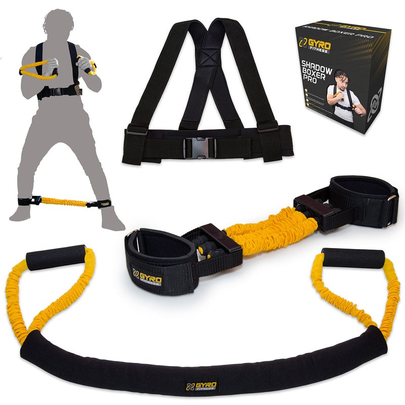 Gyro Fitness GYRO FITNESS | Shadow Boxer Pro | Boxing Resistance Bands Set for Shadow Boxing, Comes with Ankle Cuffs | Ideal Addition to Your Home Boxing Equipment  - Image 1