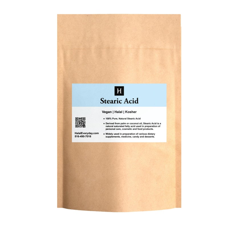 1 lb Stearic Acid White Flakes Food Grade NFUSP Natural Preservative thickener emulsifier and stabilizer for Food soap Lotion Cream