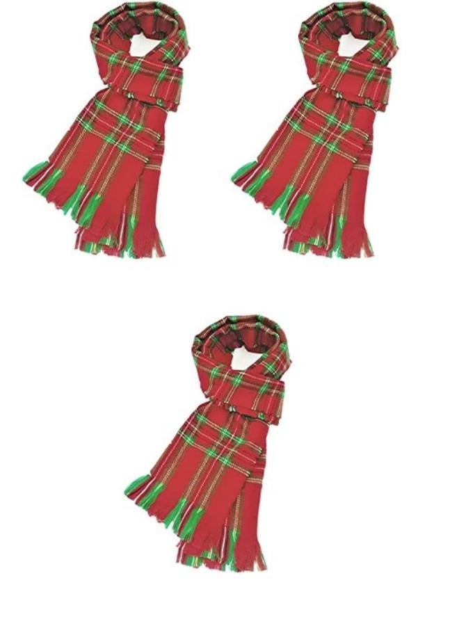 Red Christmas scarf 180*31cm 
