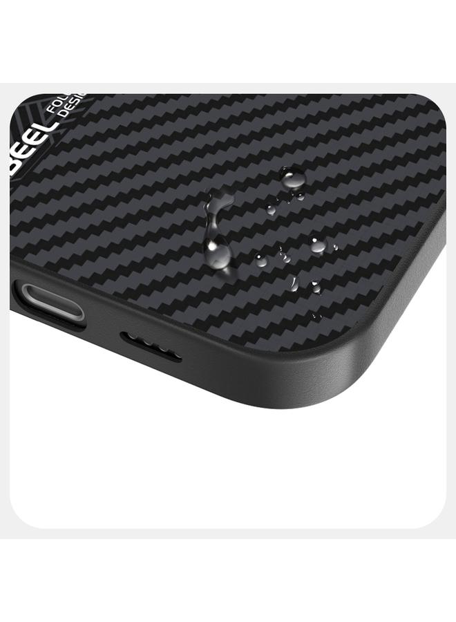 اس-توب جراب هاتف مغناطيسي ABEEL 6D Micro Relief MagSafe لهاتف iPhone 16 Plus - Image 3