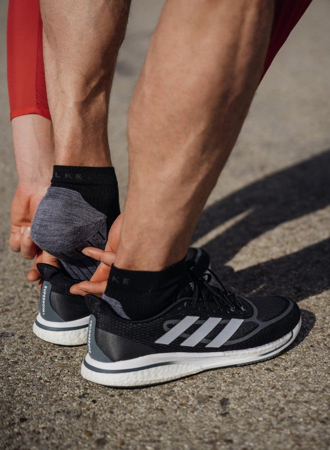 فلايك جوارب جري قصيرة للرجال من فالك، طراز RU4، متوسطة النعومة، سريعة الجفاف وجيدة التهوية، مصنوعة من القطن العضوي، لون أزرق (أزرق رياضي 6451)، مقاس 12.5-13.5، زوج واحد - Image 3