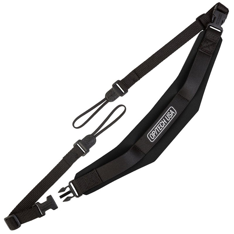 OP/TECH USA Pro Loop Camera Strap (Black) â€“ Professional Camera Neck and Shoulder Strap with Quick Release for DSLR, Mirrorless & Binoculars - Made in USA - Image 1