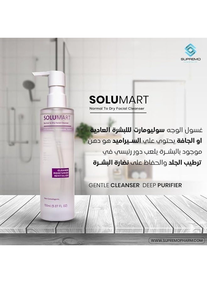 Solumart Normal to Dry Facial Cleanser - Image 3